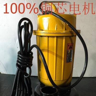 雨沃单相三相1.5KW2寸污水污物潜水电泵无堵塞抽水机220V80V