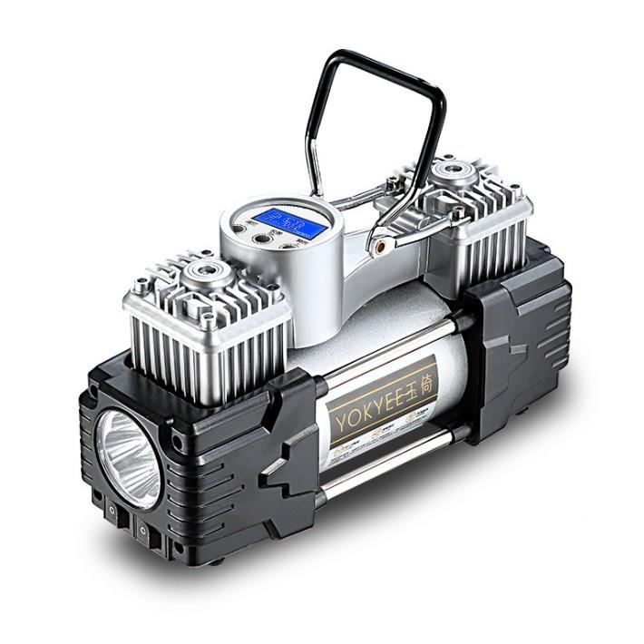 便携式充钟气泵12双缸车载充气泵家用车用小轿50L/分RY-98868功率