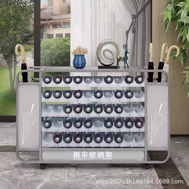 不锈钢容量商用校雨伞架学无品牌/教室用纳酒店大大堂雨伞收架放