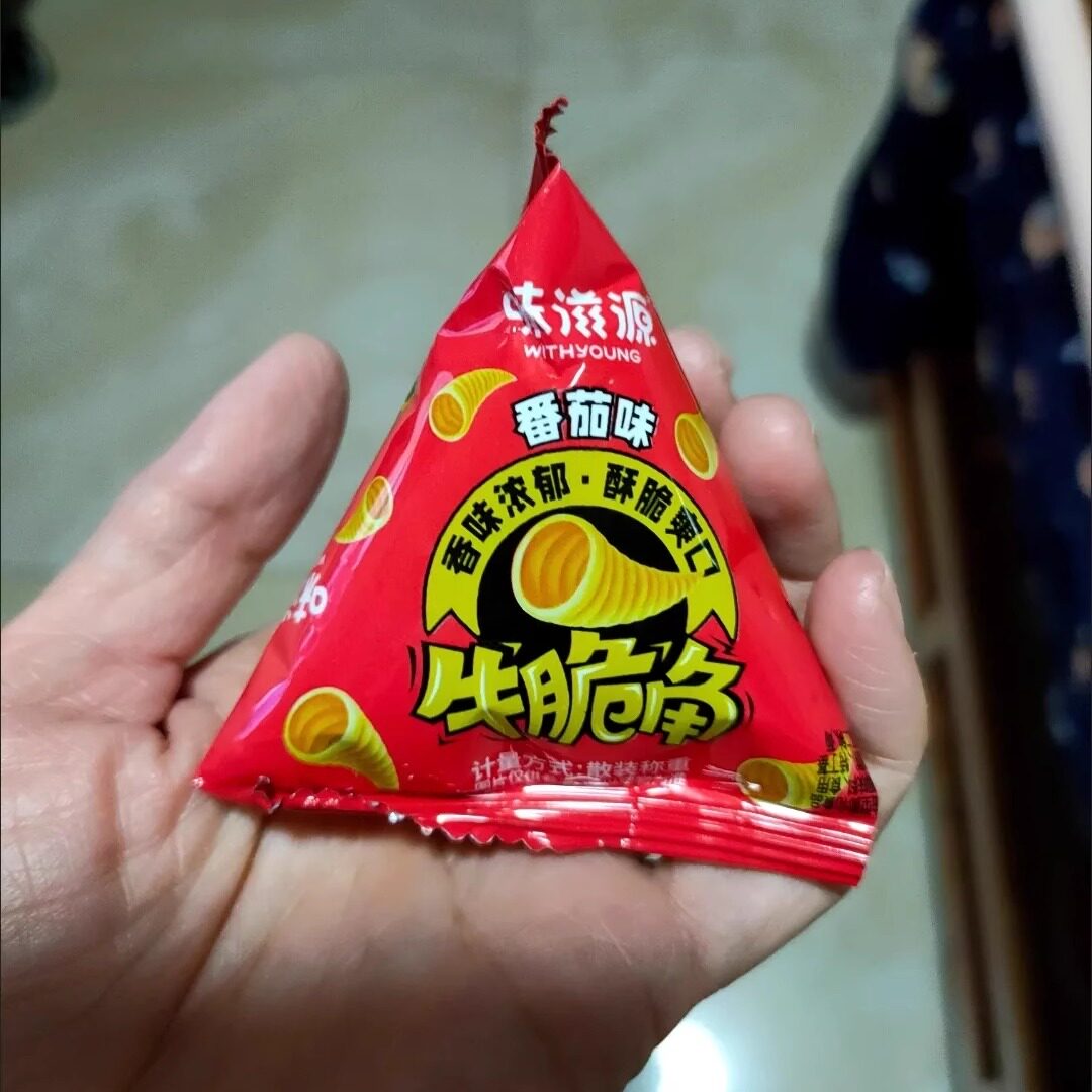 【新货】味滋源牛角脆28包58包88包妙脆角锅巴薯片膨化零食