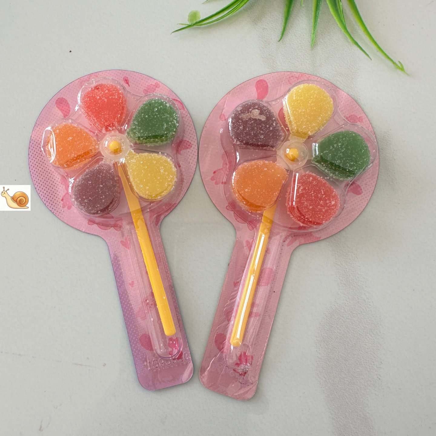 五彩风车糖软糖水果味棒棒糖