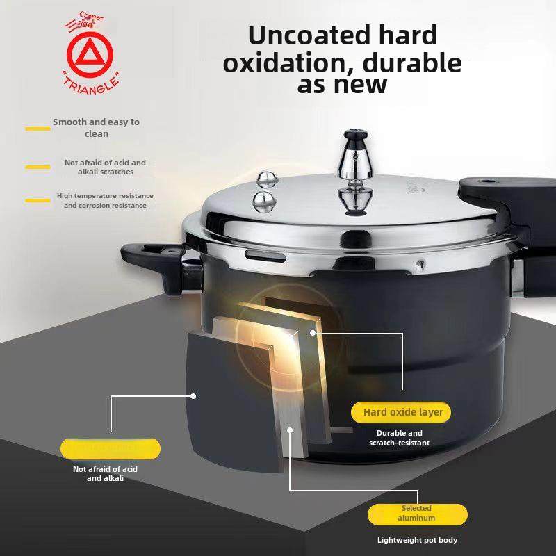 三角牌不锈钢压力锅家用燃气电磁炉通用特厚不粘锅安全防爆小压力