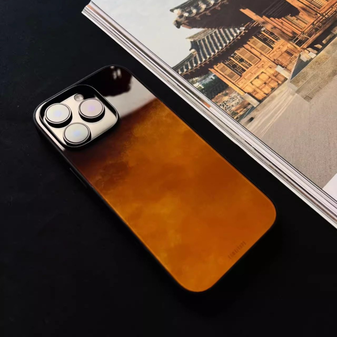 柘黄丨言西原创国风新中式玻璃适用苹果手机壳华为小米高级感iphone17promax防摔15pm国潮14小众16pro