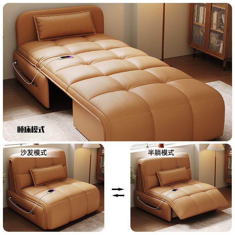 智能电无品牌/动沙发床体多功能留宿化床遥控伸缩客厅一两用小型梳户床