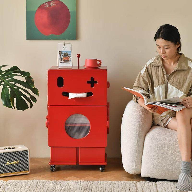 现代床头柜创意艺示术几角机器人收纳柜956边沙物发客厅展柜储装,玩具/童车/益智/积木/模型,其它,淘宝优惠券,粉丝福利购,淘宝优惠卷