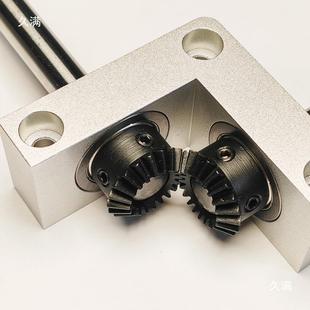 1齿轴轮箱伞齿轮换向器1模 &lznl直0mm出角转角器小型90度1