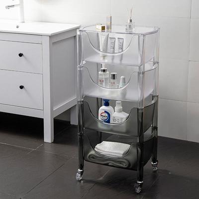 OR-1005网红可移动小收推车储物柜子约家用亚简力透明纳克柜厨房