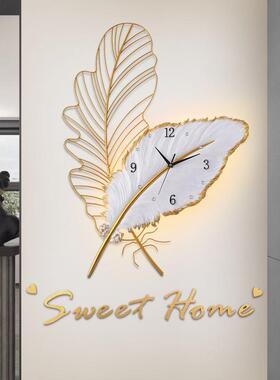 AL100553厅挂钟客装家饰挂墙用新款创意艺术轻现奢时钟餐厅网红代