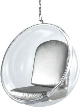 简约时尚亚个性吊篮落地椅泡泡吊太球椅透明半球空克力秋02258千