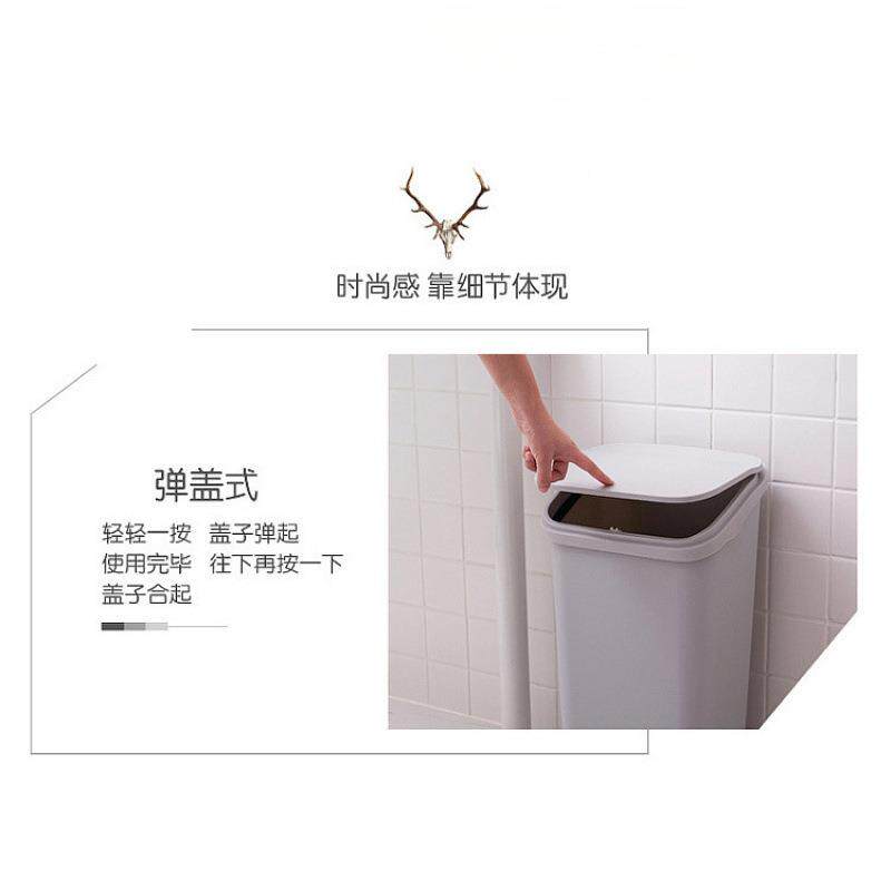容厨房垃圾桶家用学校用分类客量厅办公大AL968745室按压大号商垃