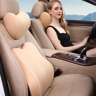 车汽车载头枕护颈座椅腰枕F75S6MHM靠车用一对记忆棉枕头内抱枕靠
