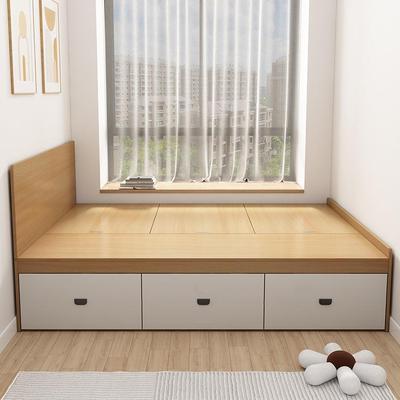 榻榻米床单双人床人无床头床箱体高储物床地台F975HT5J1.2/1.箱35