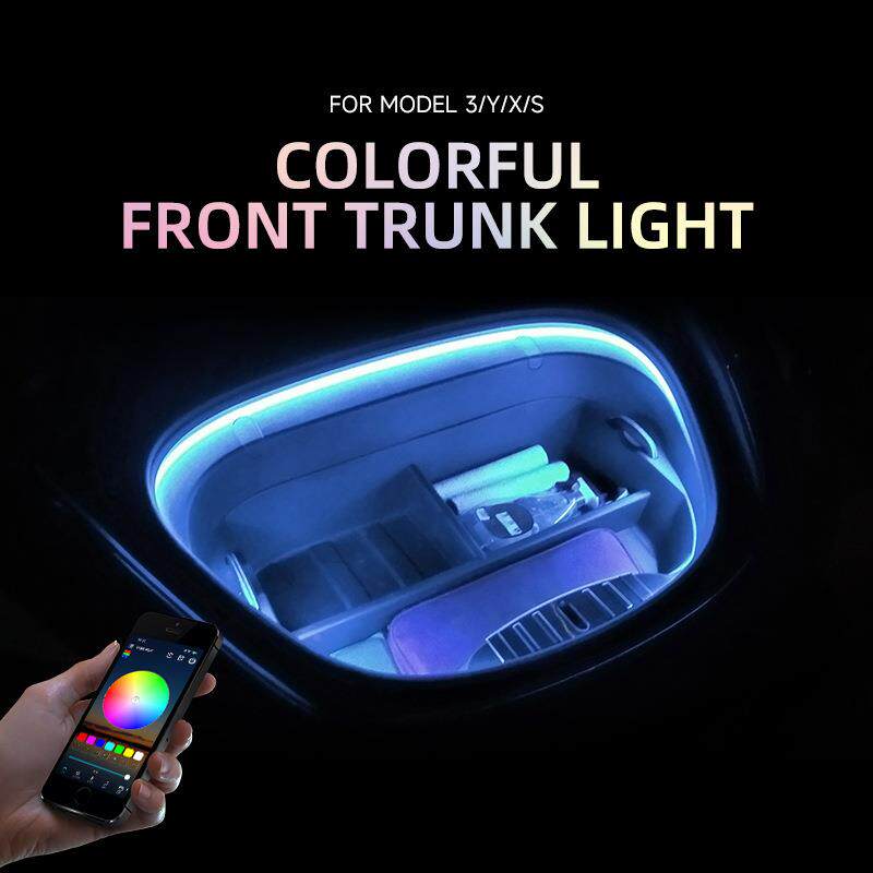 RGB-APP-RGB备七彩后备箱灯led灯带柔性防前箱灯条水21V通用尾箱