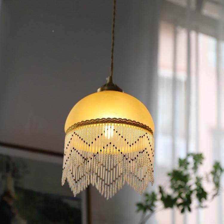 西洋古董式SM-D061玻璃流苏吊灯中古式卧法床室头飘美窗阳台灯,家装灯饰光源,智能吊灯,淘宝优惠券,粉丝福利购,淘宝优惠卷