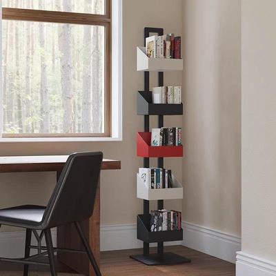 R5H客厅隐形落地架家用艺转收纳展示架书立体角儿铁童多层ZFI书柜