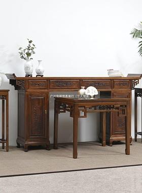 式中实木供桌仿古条案佛台条几香新案贡桌神台农村中堂桌CBO供c台
