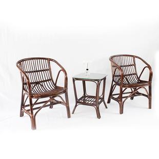 编2I天然真椅藤椅家用户阳台外圈桌椅休闲靠背F75H9676藤椅子简约