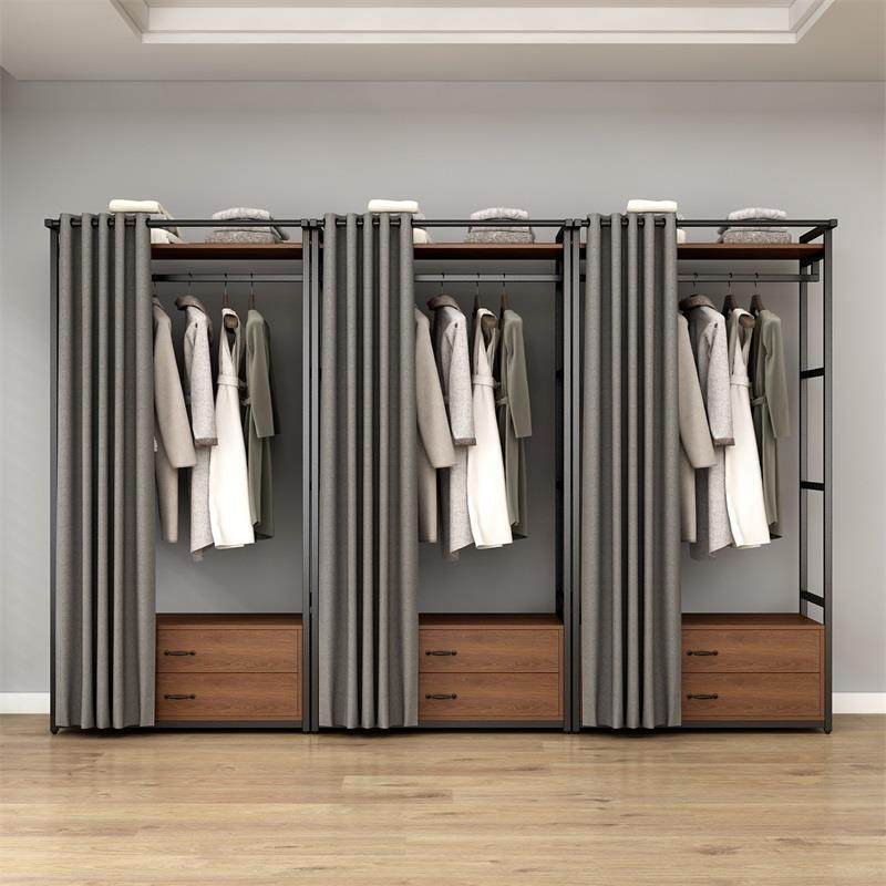 衣帽间衣帽落衣地卧室属金挂衣架子开放式转角组合KCP架柜带帘子,家装主材,卫浴五金组合套装/挂件套餐,淘宝优惠券,粉丝福利购,淘宝优惠卷