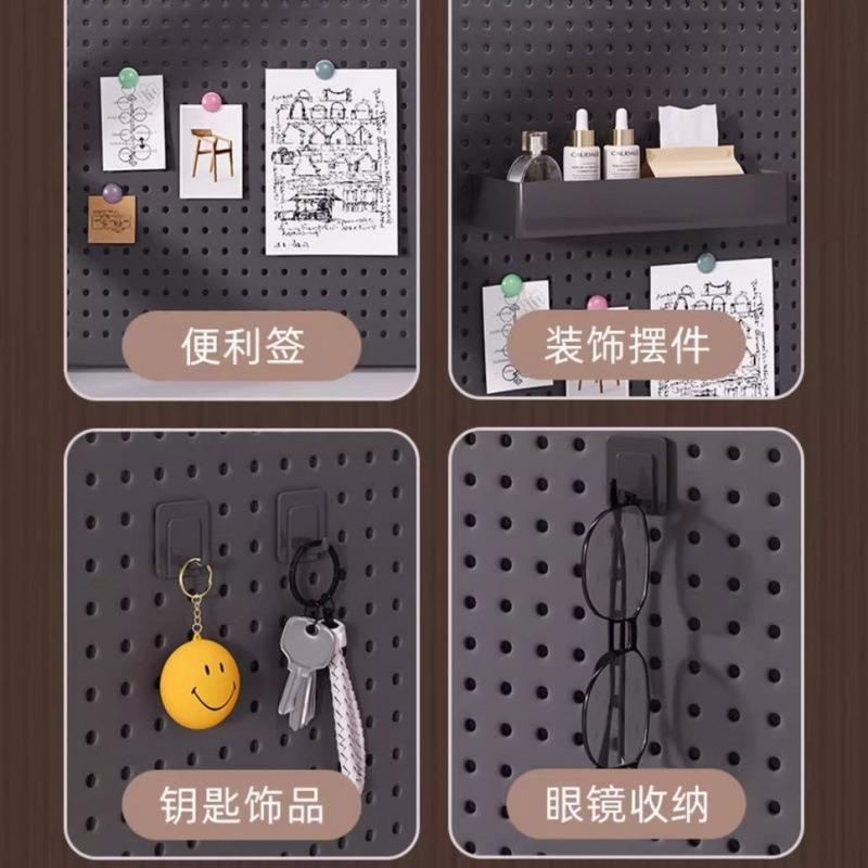桌上洞洞板物架多层办公桌学生书桌电置可放脑桌面艺收纳CLV铁架