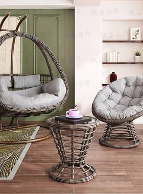 家用摇阳台吊椅庭院台吊篮藤椅椅室内秋千吊床子花园露户外93729