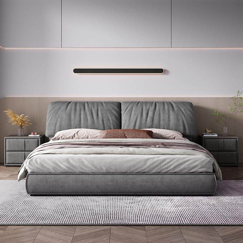 大耳朵布艺床轻奢ba1xter简双人1.591305.约8米主卧意式极象简科