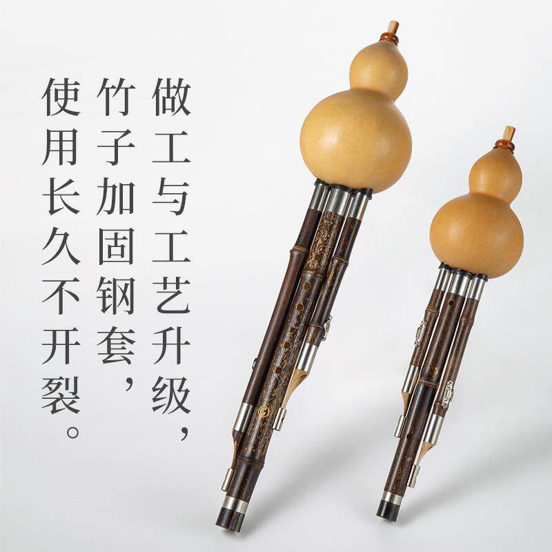 天然素面紫竹葫芦丝KTC器C调调降B小调D调FG成人专业演奏级葫乐芦
