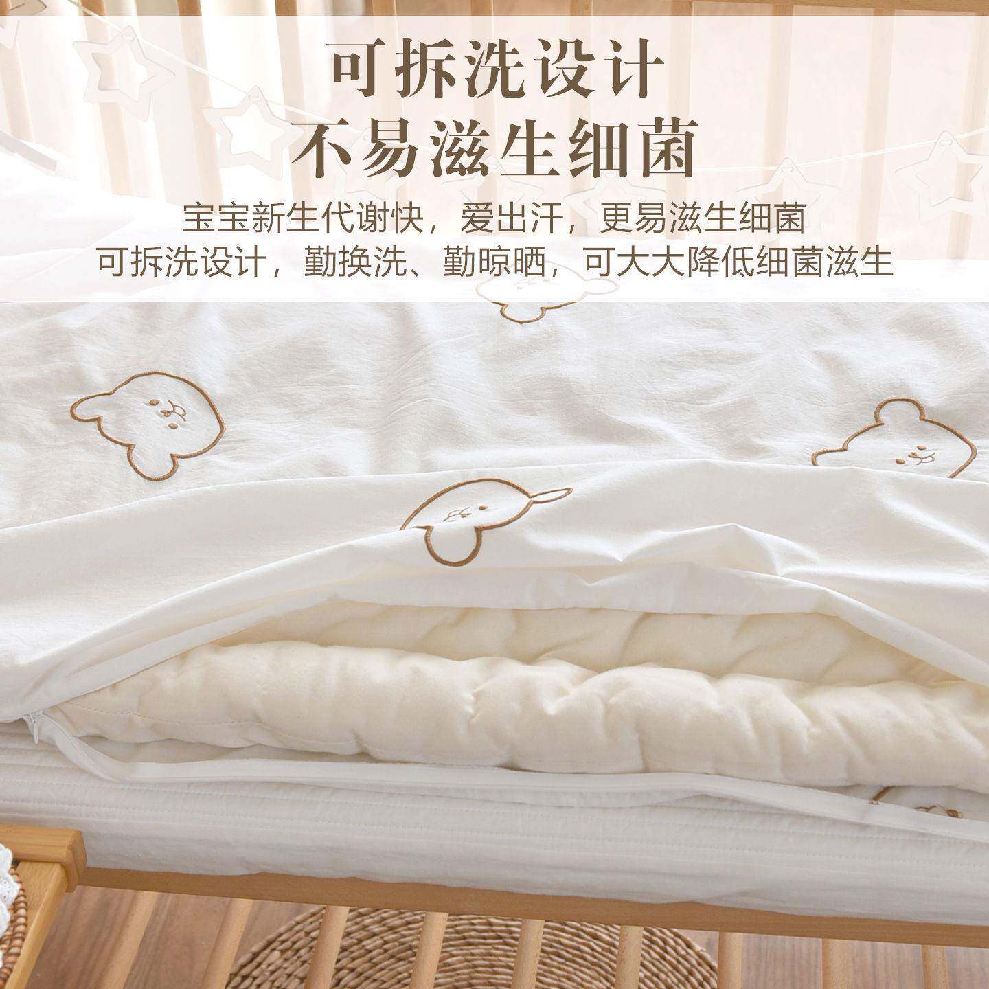 新生婴儿子床褥垫宝宝童棉花加厚褥儿园幼儿童午睡225铺纯被垫子