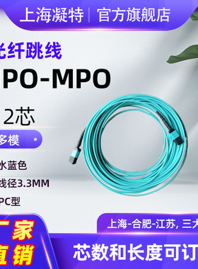 MPO光纤连接器 多芯集成头 单模多模12芯 8芯 4芯光纤跳线 预端接