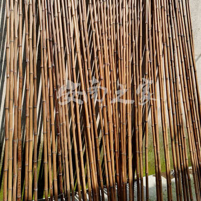 碳化竹子竹竿子装修装饰民宿吊顶隔断竹杆棍防腐防虫楠竹竿篱笆