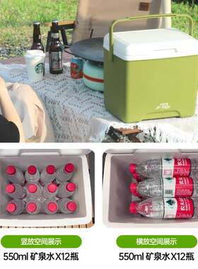 ICETRIP冰块保温冷藏箱储奶商用摆摊车载便携户外移动钓鱼保鲜箱