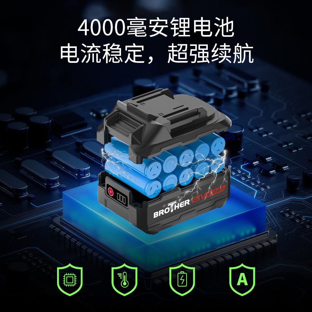 跨境鼓风机电动吹灰尘落叶强力暴风机无刷工业用大功率锂电吹风机