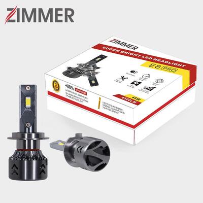 ZIMMER工厂直销E8PRO超聚光高亮LED大灯汽车灯远近光一体