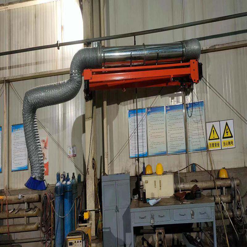 工业车间移动式万向柔性吸气臂配套送丝机支架百润商家效果图