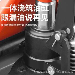 重型地牛叉车手动液压搬运车大吨位5吨8吨10吨加长1.5米2m