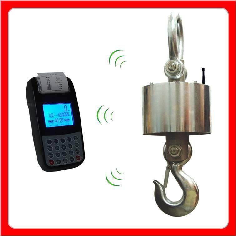 OCS-5t带打印圆桶吊秤10吨不锈钢电子吊称ocs-p无线吊秤