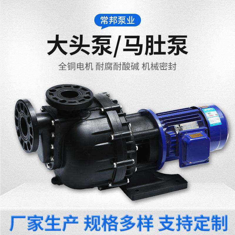 江苏大头泵塑料防腐蚀化工耐酸碱自吸泵pp污水马肚泵耐现货