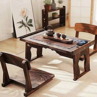 榻榻米椅子家用中式阳台飘窗卧室懒人椅方形简约床上背靠椅无腿椅