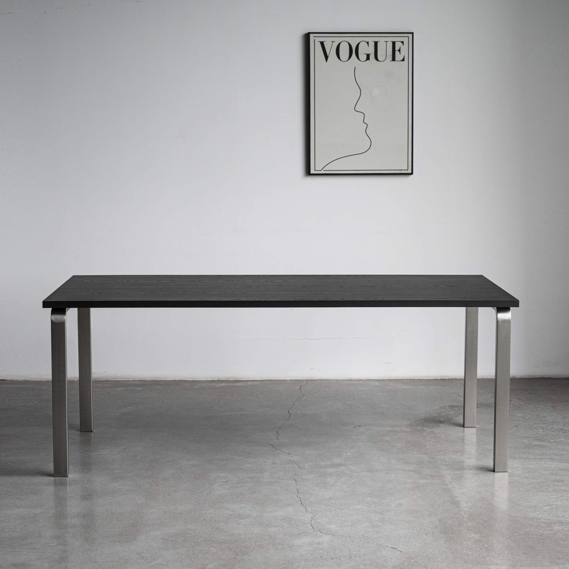 artek不锈钢桌脚拉丝本色桌腿/尺寸