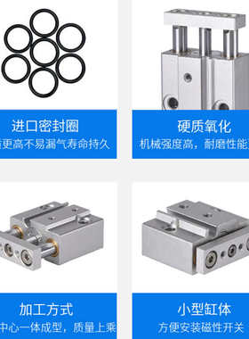 SMC型微型气缸MGJ10-5-8-10-7-15-20-30-8MGJ6-4-3-15-20 TCM6*5S
