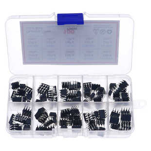 10种100个常用IC集成电路芯片DIP NE555 OP07电子元 件 8直插LM358