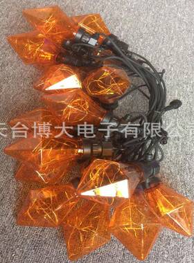 钻石壳球泡灯10米BODA-钻20头防水串等级PI44圣灯串婚礼节诞日装