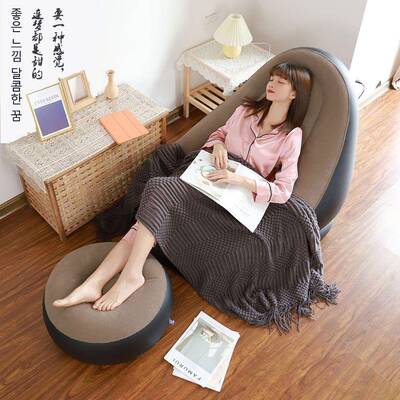 人沙发可充气沙发户外办公懒室午睡可躺单LTF人折叠露营沙叠发折