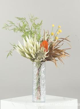 轻奢现代亚HHU克力摆花器摆件现在是仿花艺装饰品真售处整楼体花