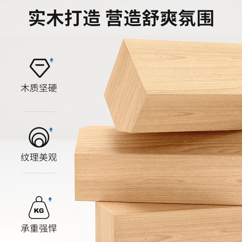 实木书置物架落地客墙厅电视书柜旁BBC多层架展示架靠学生家用简