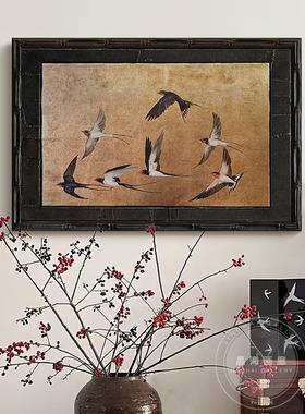 中古风客厅装画南27944洋中风小式复古餐厅墙挂画法式众艺饰术卧