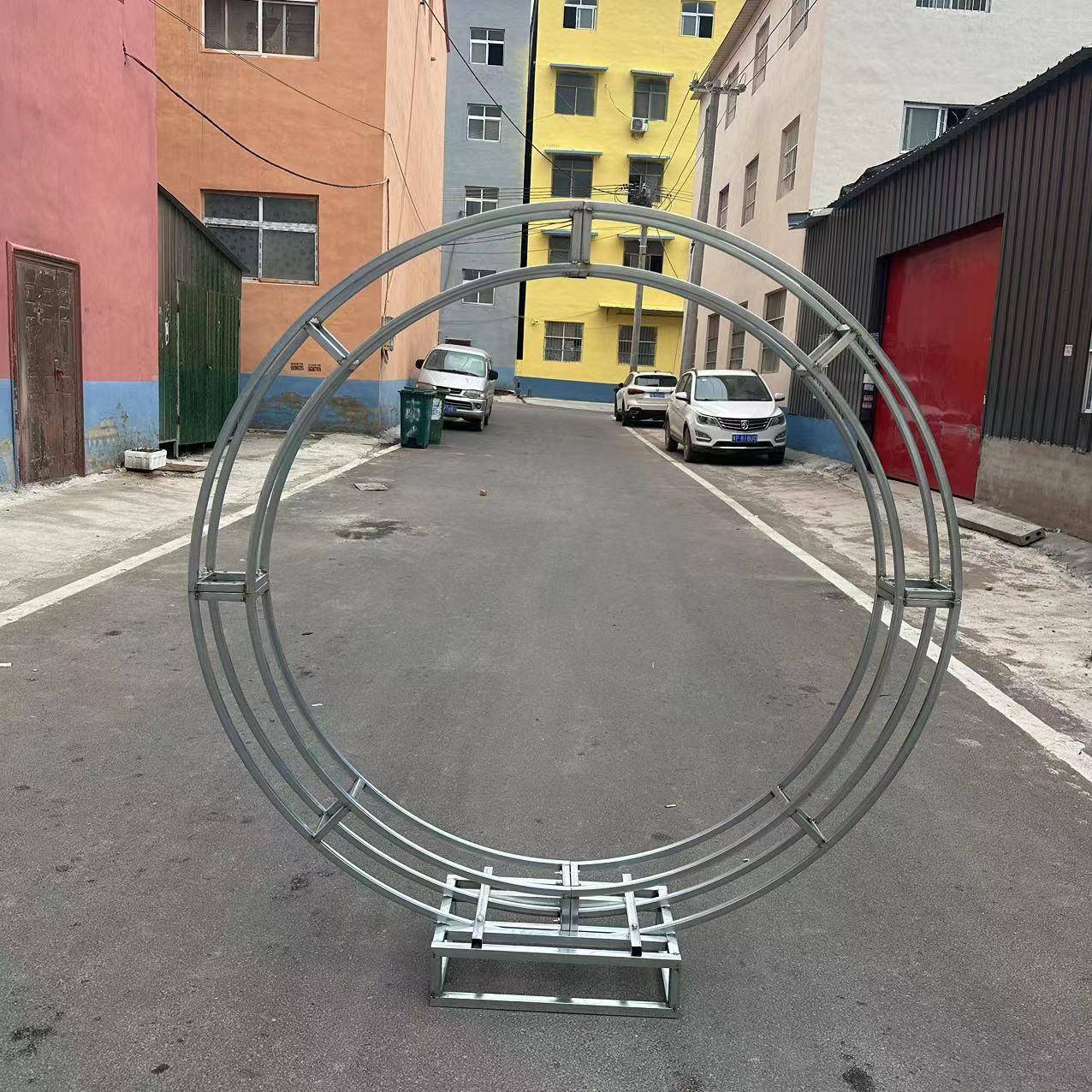 款新庆门桁架半圆弧形异形婚庆道具舞台背景桁架钢铁弧拱1212形婚