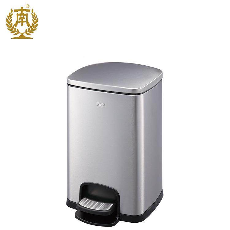 648州南方用全钢垃圾桶形时尚家方广高档环境脚踏桶酒店房间脚踏