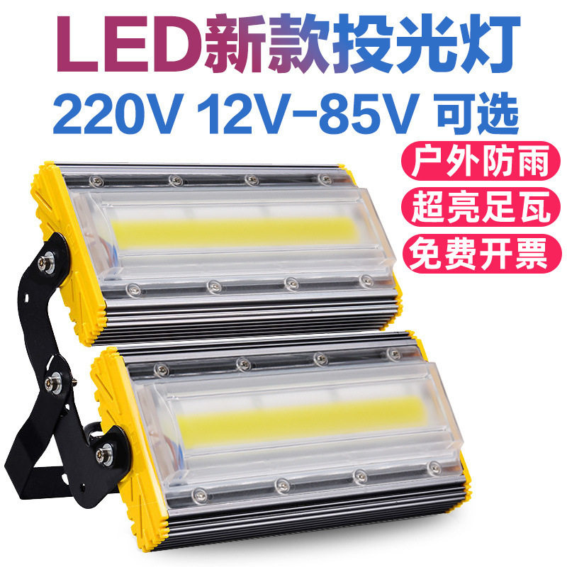 LED户外防水投光灯12V