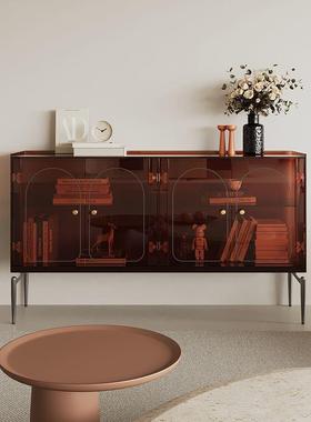 意式极餐边亚克玄关柜客厅边柜靠墙茶水柜酒IZV柜力收柜纳储简物