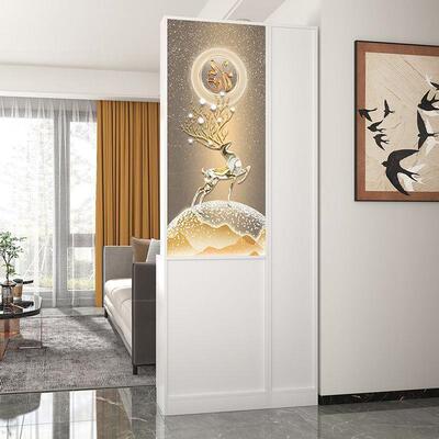 进玄门沙发风隔断10040986置物架客厅进门实木玻艺术屏璃对大门关